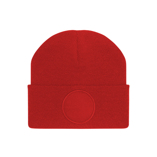 Mütze: Beanie, Patch rund