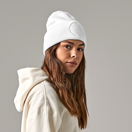 Mütze: Beanie, Patch rund
